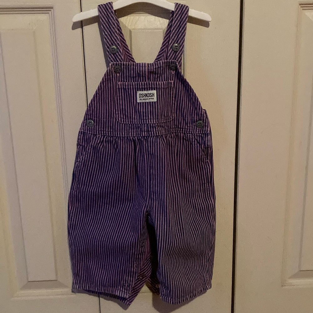 Vintage OSHKOSH blue and pink overalls